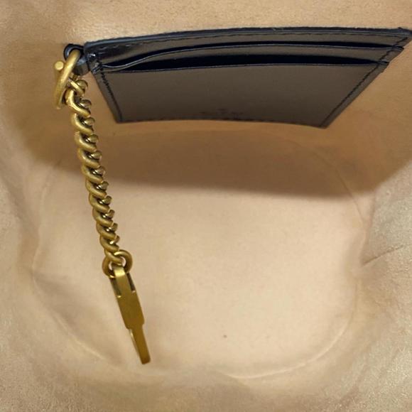 Gucci Shoulder Bag GG Marmont 575163 Leather Black Women's - Picture 4 of 9